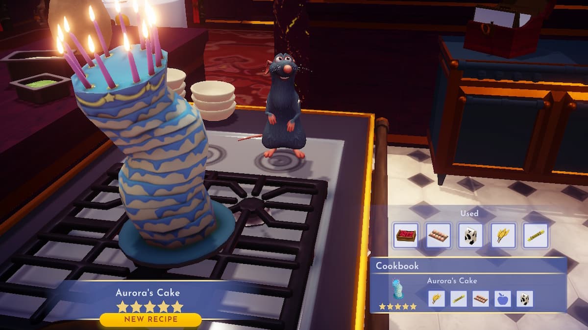 Dessert recipes in Disney Dreamlight Valley