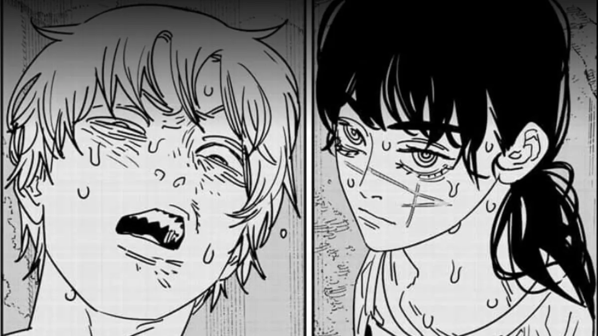 Chainsaw Man Chapter 167 Yoru in Asa's body looking at Denji