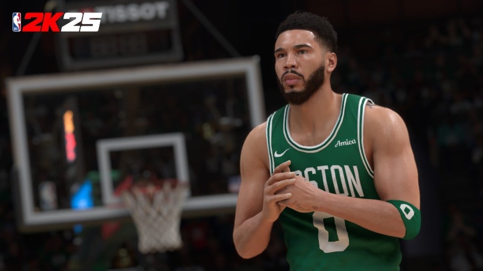 Jayson Tatum in NBA 2K25.