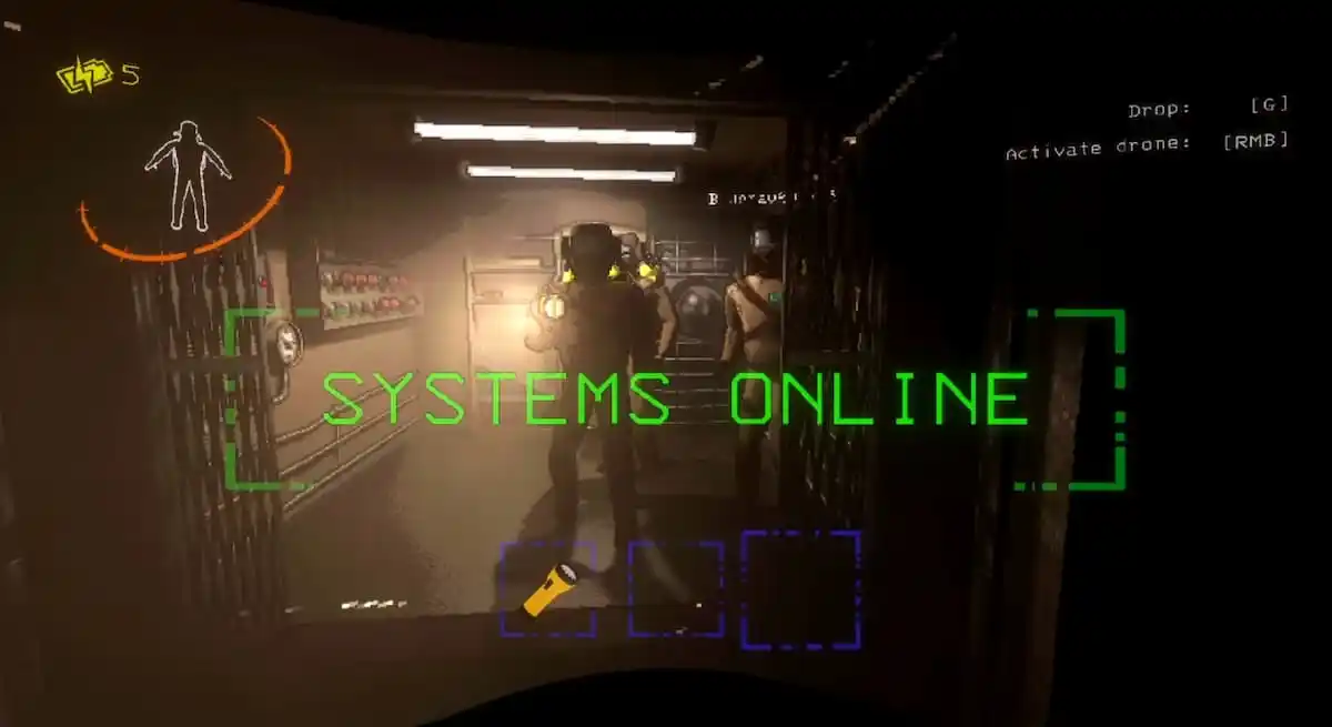 Notification that the systems are online in Lethal Company.