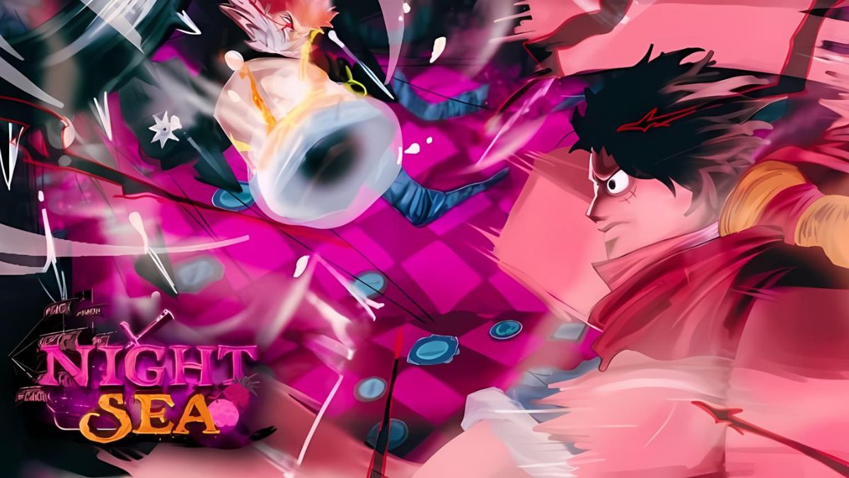 Two characters fighting in the Night Sea Roblox experience