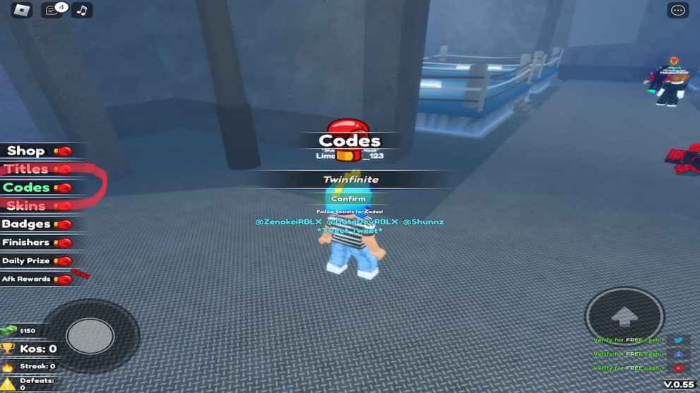 Shadow Boxing Fights codes