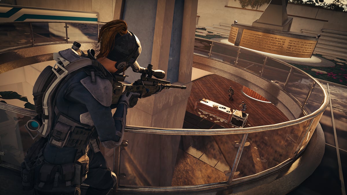 Xdefiant sniper aiming from distance